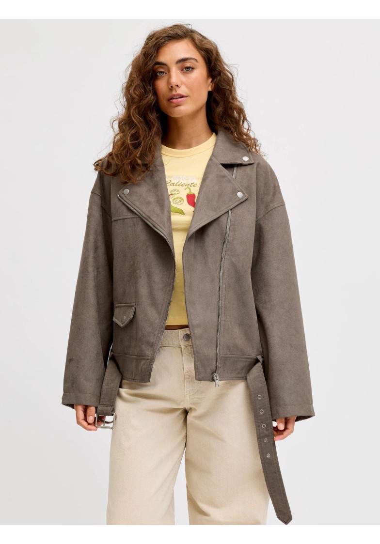 JXFRIDA ROCKY BRUSHED BIKER JACKET