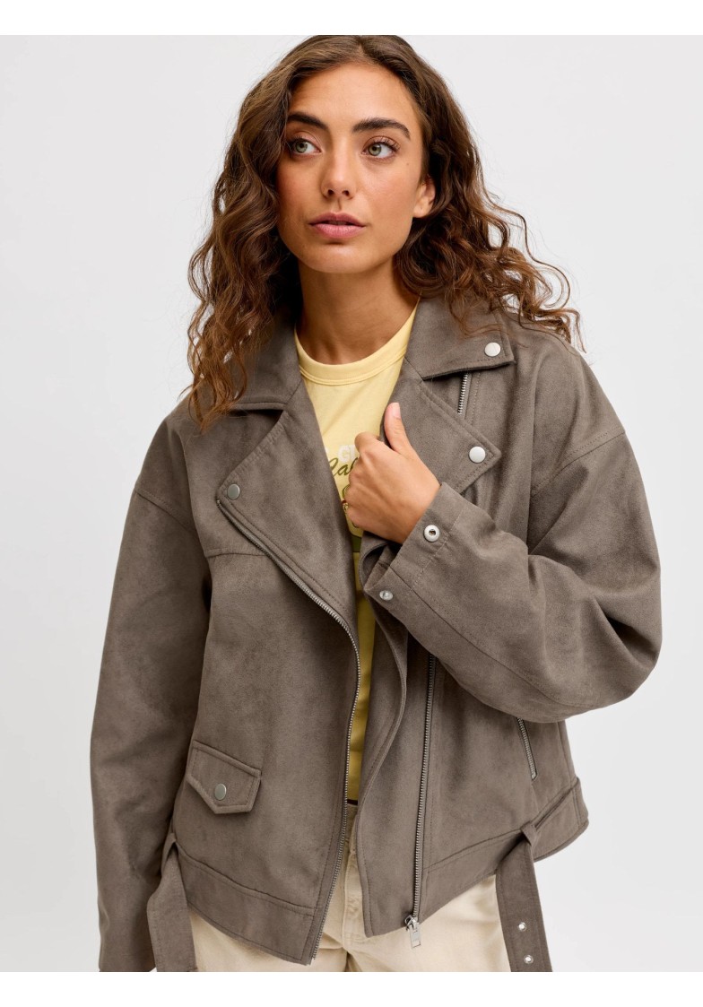 JXFRIDA ROCKY BRUSHED BIKER JACKET