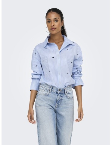 ONLOREGON ZEIDI L/S BOW SHIRT