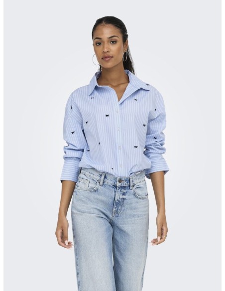 ONLOREGON ZEIDI L/S BOW SHIRT