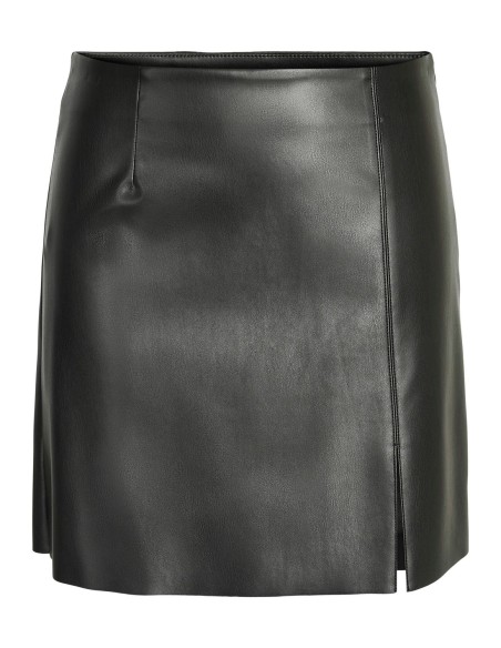 NMCLARA PENNY PU HW SLIT SKIRT