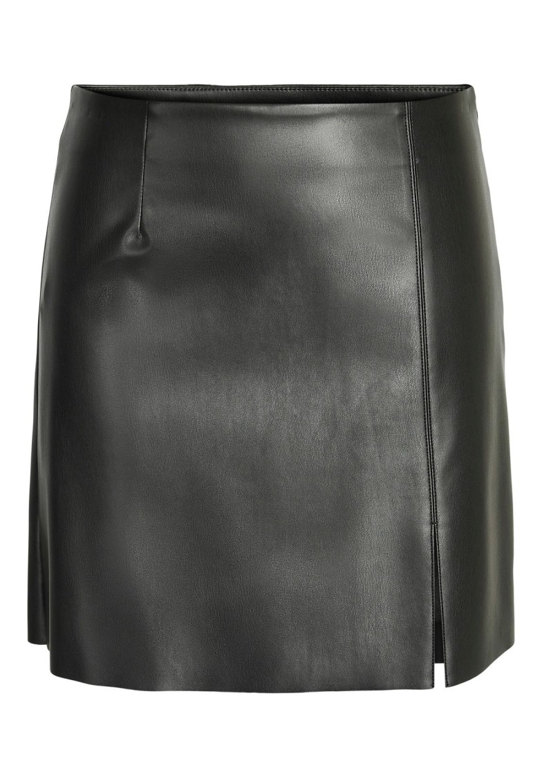 NMCLARA PENNY PU HW SLIT SKIRT