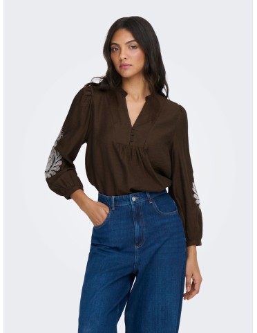 ONLKANA EMBROIDERY 7/8 TOP
