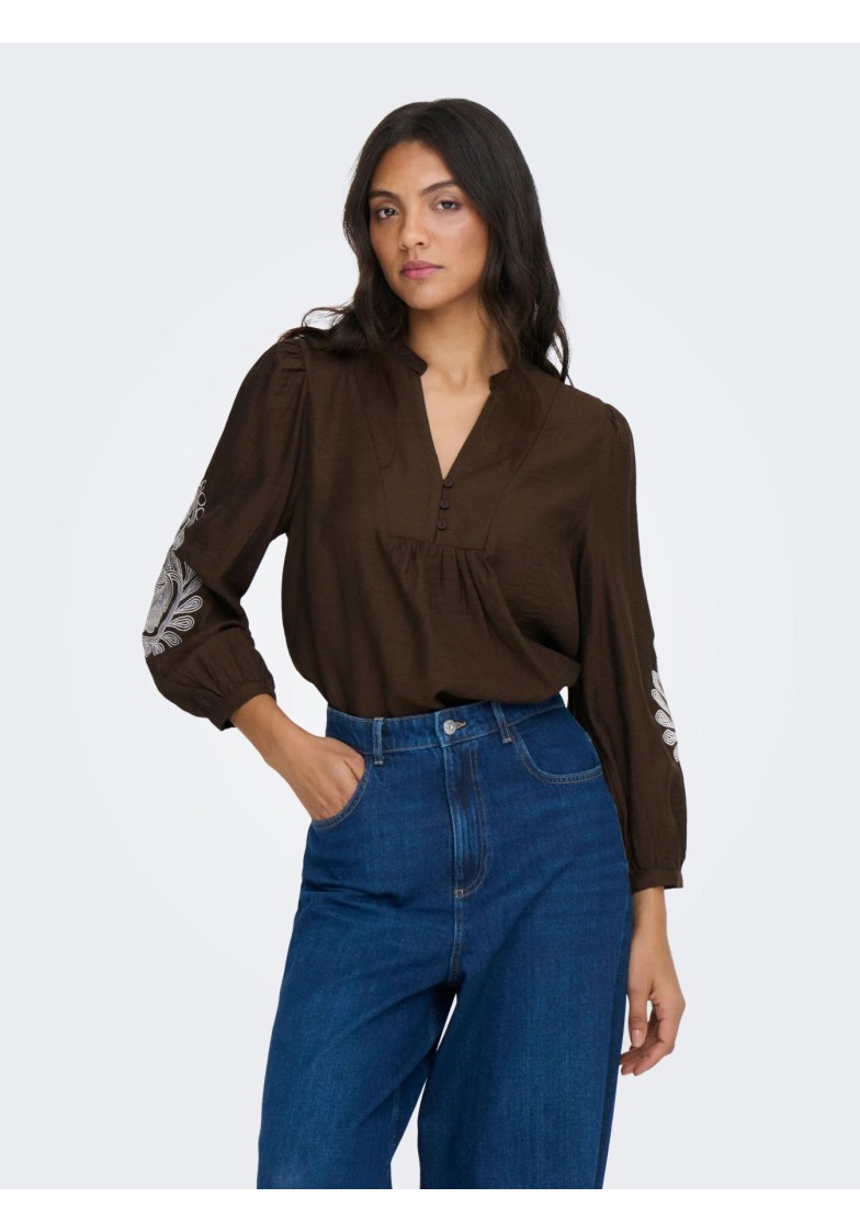 ONLKANA EMBROIDERY 7/8 TOP