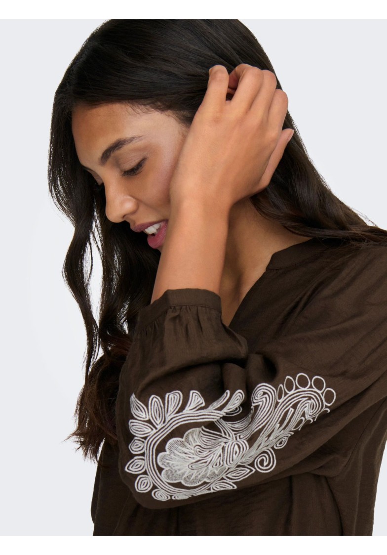 ONLKANA EMBROIDERY 7/8 TOP