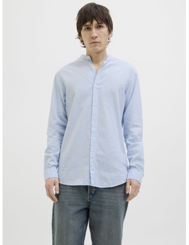 JJEBREEZE LINEN BLEND BAND SHIRT L/S