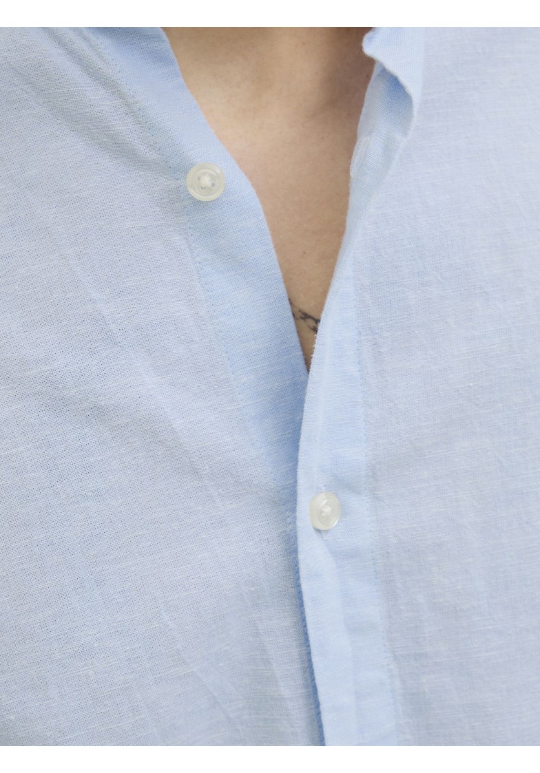 JJEBREEZE LINEN BLEND BAND SHIRT L/S