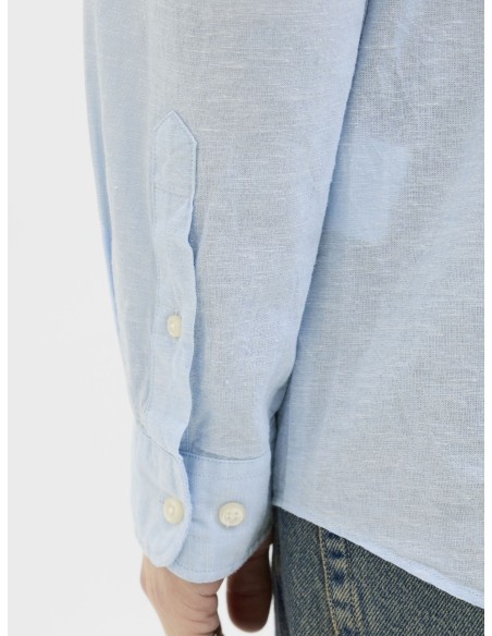 JJEBREEZE LINEN BLEND BAND SHIRT L/S