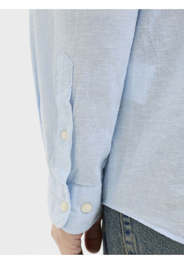 JJEBREEZE LINEN BLEND BAND SHIRT L/S