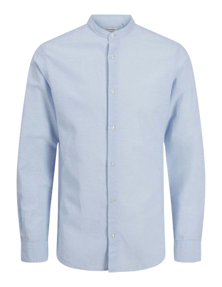 JJEBREEZE LINEN BLEND BAND SHIRT L/S