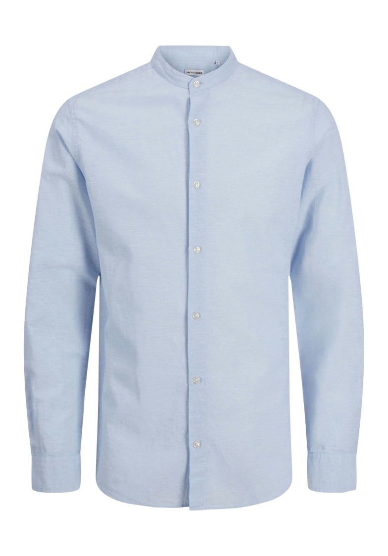 JJEBREEZE LINEN BLEND BAND SHIRT L/S