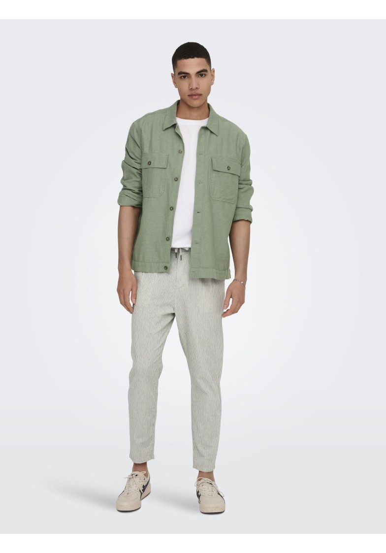ONSKENNET L/S LINEN OVERSHIRT