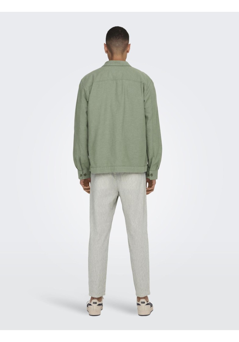 ONSKENNET L/S LINEN OVERSHIRT
