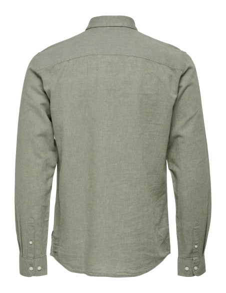 ONSCAIDEN L/S SOLID LINEN SHIRT