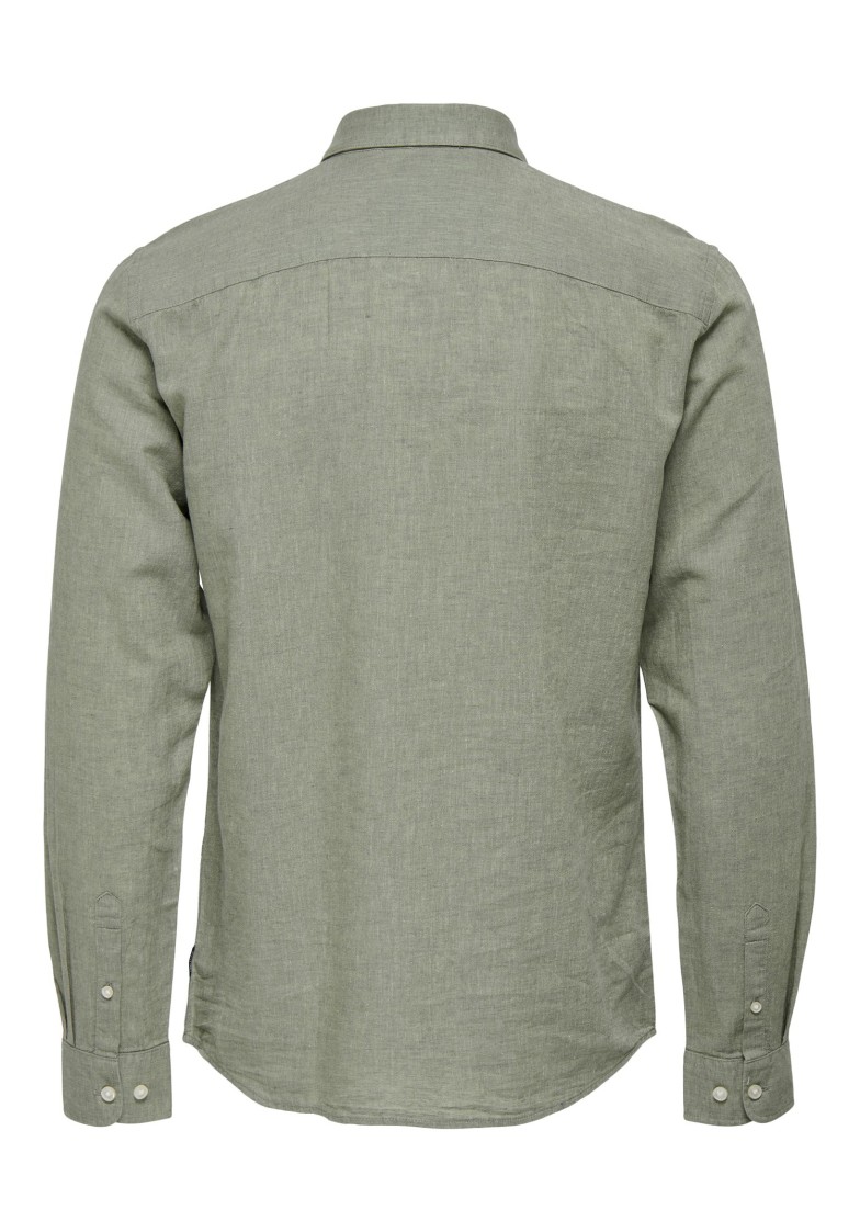 ONSCAIDEN L/S SOLID LINEN SHIRT