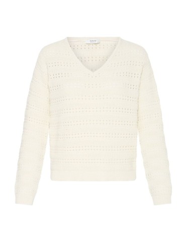 BYNERO V-NECK KNIT L/S