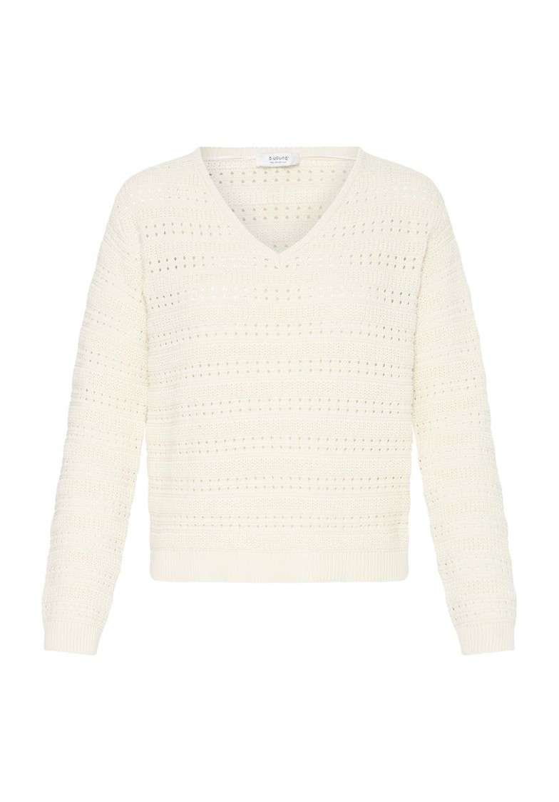 BYNERO V-NECK KNIT L/S