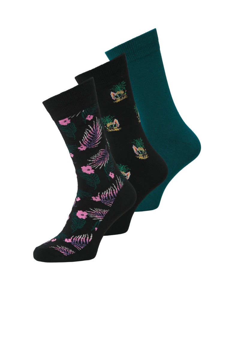 JACPINEAPPLE SKULLS SOCKS 3 PACK