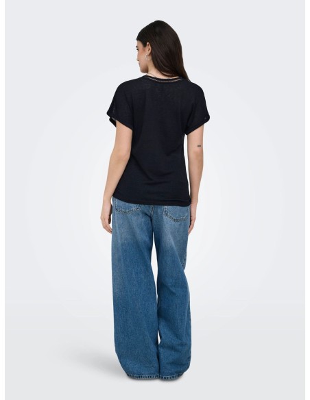 ONLPENNY S/S BATSLEEVE V-NECK TOP