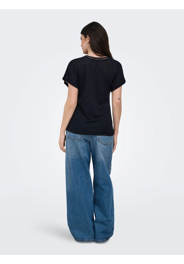 ONLPENNY S/S BATSLEEVE V-NECK TOP