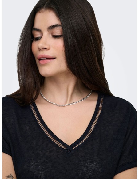 ONLPENNY S/S BATSLEEVE V-NECK TOP