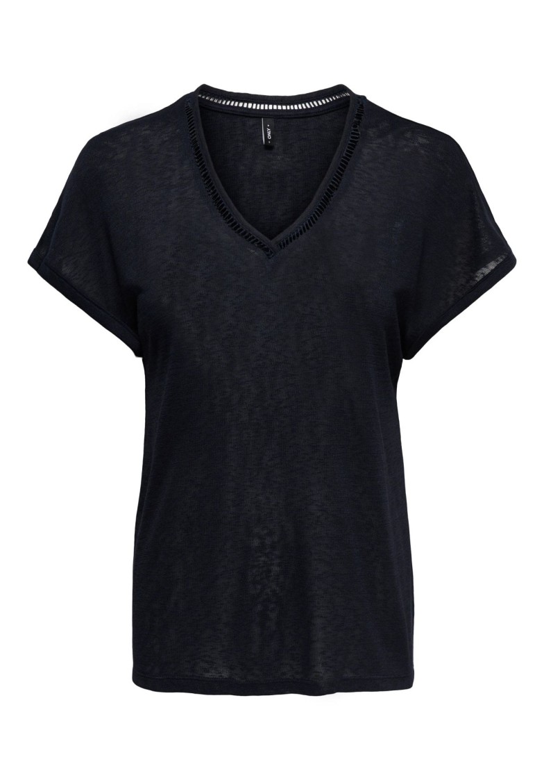ONLPENNY S/S BATSLEEVE V-NECK TOP