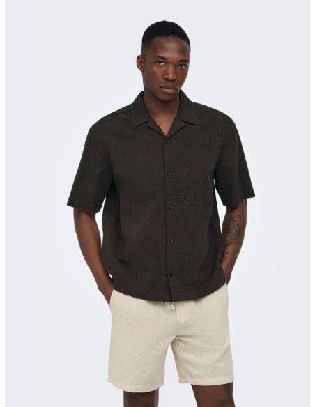 ONSCRUZ RLX SEERSUCKER RESORT S/S SHIRT
