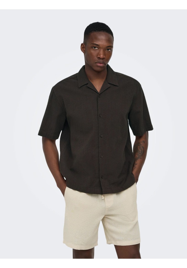 ONSCRUZ RLX SEERSUCKER RESORT S/S SHIRT