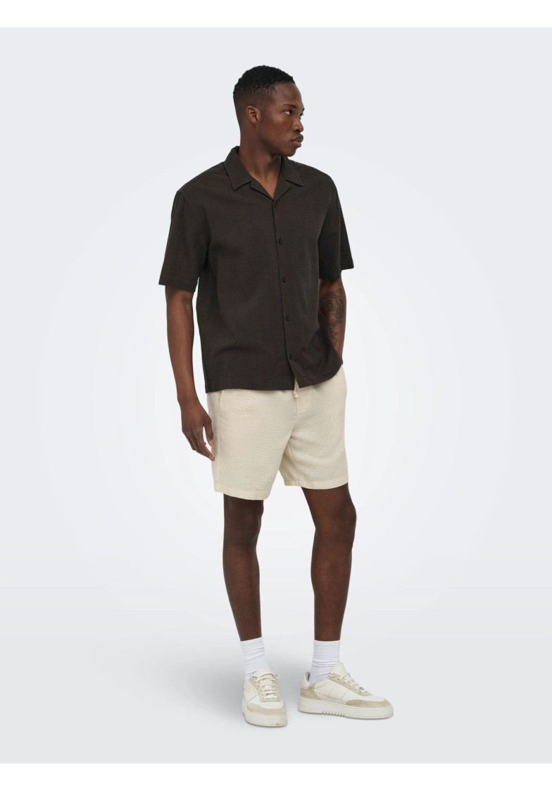 ONSCRUZ RLX SEERSUCKER RESORT S/S SHIRT