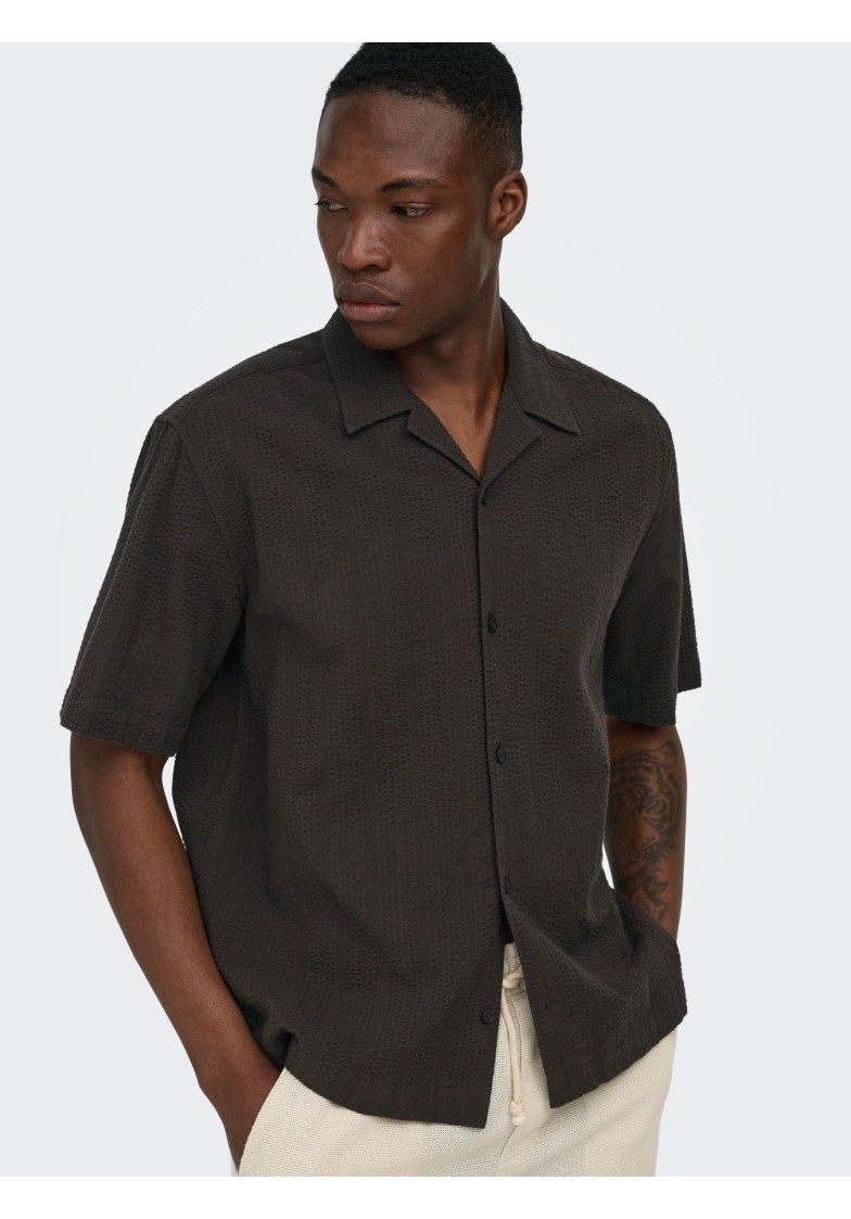 ONSCRUZ RLX SEERSUCKER RESORT S/S SHIRT