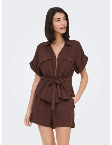 JDYMILLE S/S ZIP SHIRT