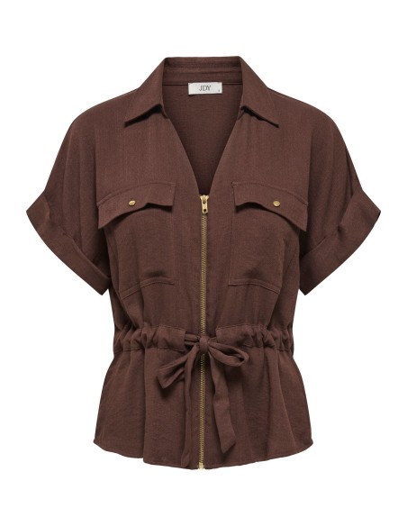 JDYMILLE S/S ZIP SHIRT