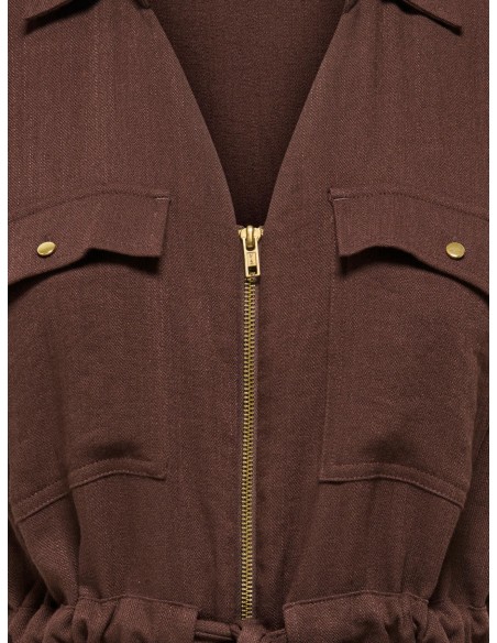 JDYMILLE S/S ZIP SHIRT