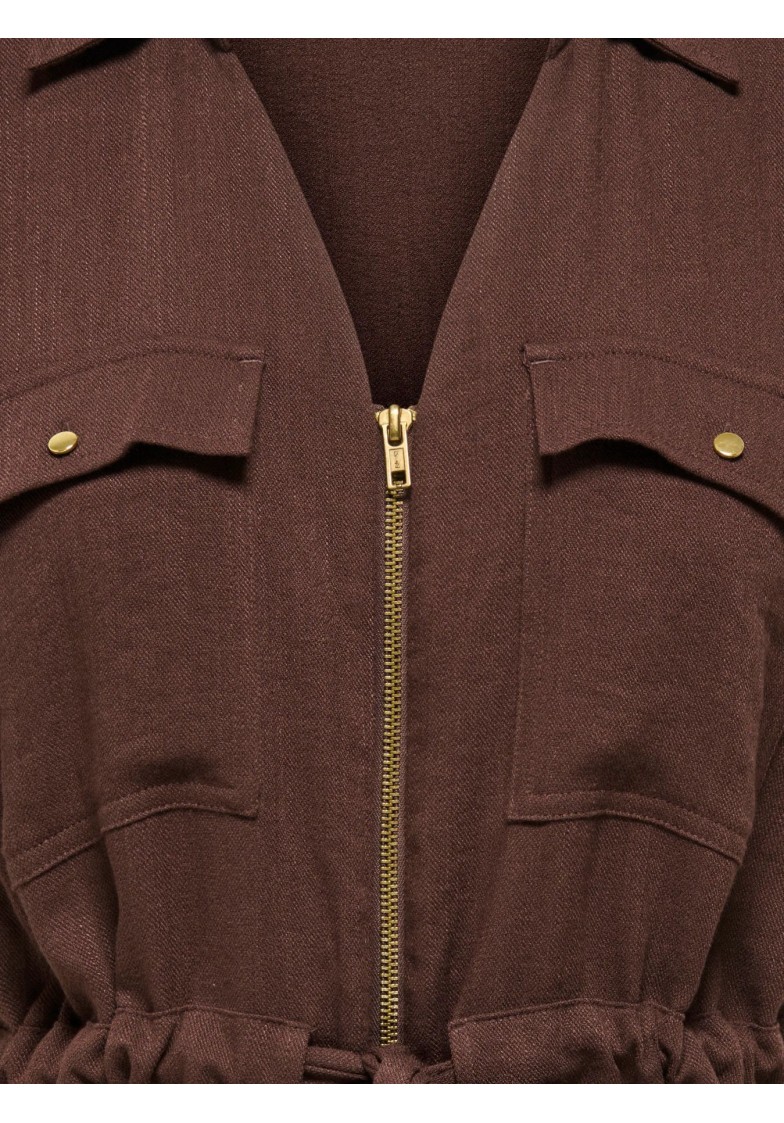 JDYMILLE S/S ZIP SHIRT