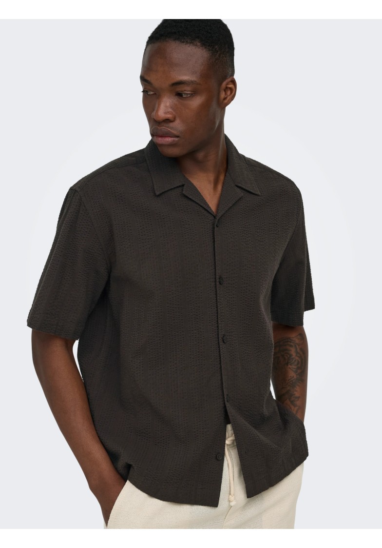 ONSCRUZ RLX SEERSUCKER RESORT S/S SHIRT